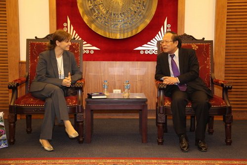 Bộ trưởng Bộ VHTTDL Hoàng Tuấn Anh tiếp Đại sứ Đặc mệnh toàn quyền Israel tại Việt Nam Meirav Eilon Shahar